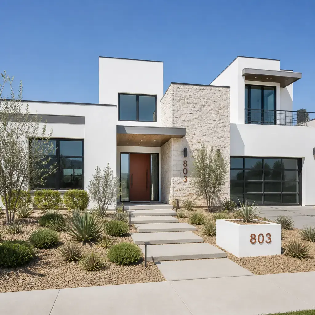 A completed project photographed in clear light